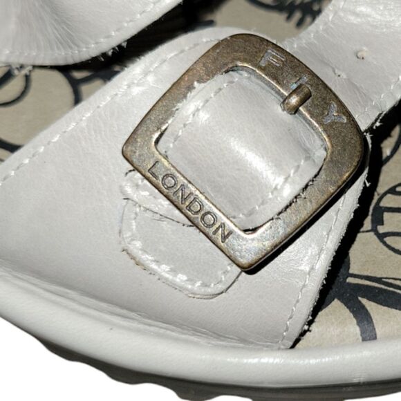 Fly London Women's ELIT141FLY Open Toe Sandals Grey/Taupe 8 8.5 39 - Picture 8 of 14